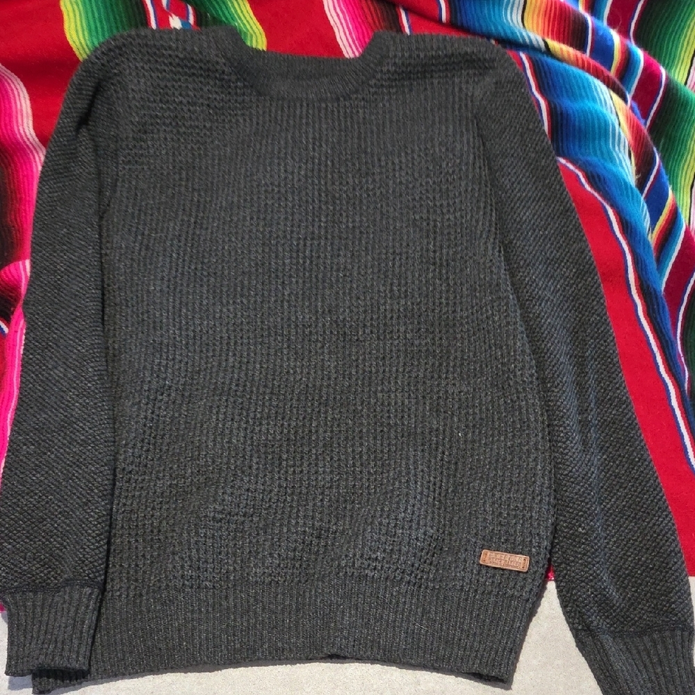 Buffalo David Bitton Charcoal Grey Crewneck Sweater